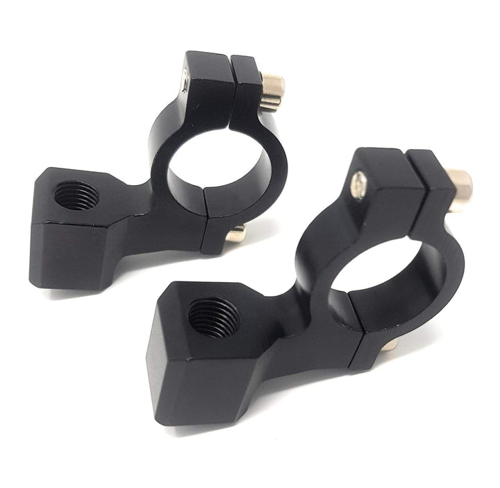 Motorrad Spiegel Halterung 10mm Im Uhrzeigersinn Gewinde X 2 für 22mm Lenker