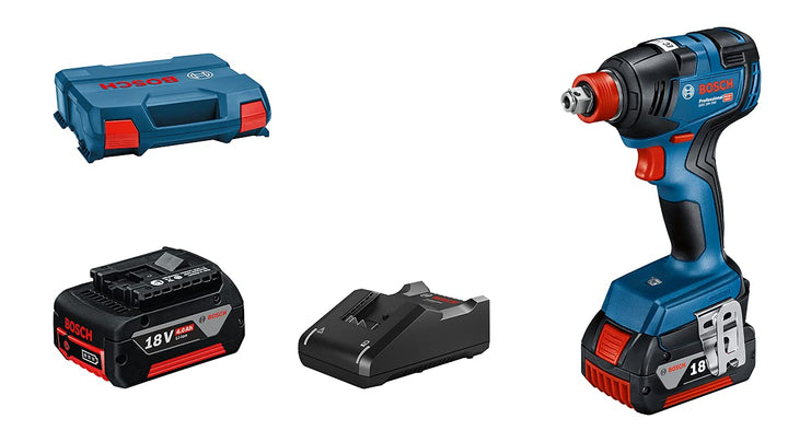 Bosch Professional 18V System Akku Drehschlagschrauber GDX 18V-200 (max. Drehmoment 200 Nm, inkl. 2x