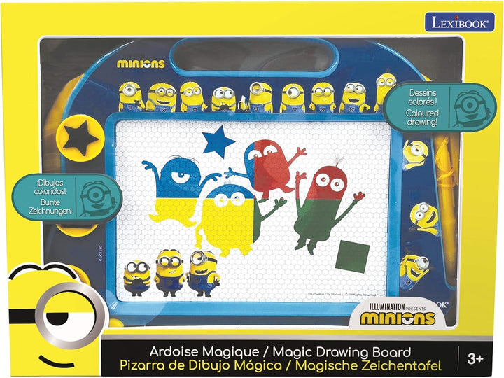 Lexibook CRDES550 Despicable Me/Minions Magische magnetische Zeichentafel, Magnettafel für Kinder, k