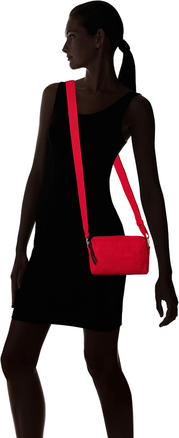 Denim TOM TAILOR bags LIA Damen Umhängetasche S, dark blue, 19x6x12 Fuchsia, Fuchsia