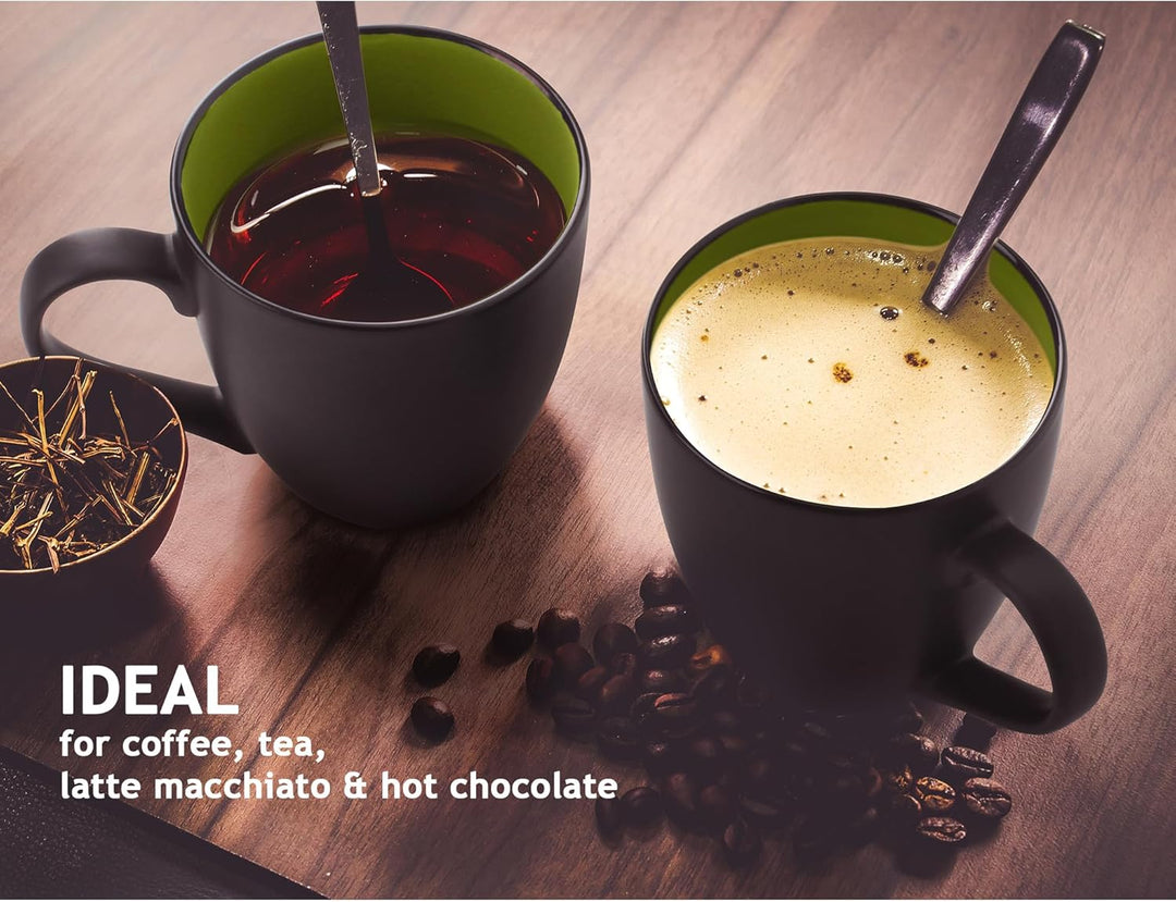 MIAMIO - 6 x 350 ml Kaffeetassen/Kaffeebecher Set - Tassen Set 6er Modern - Le Papillon Kollektion (