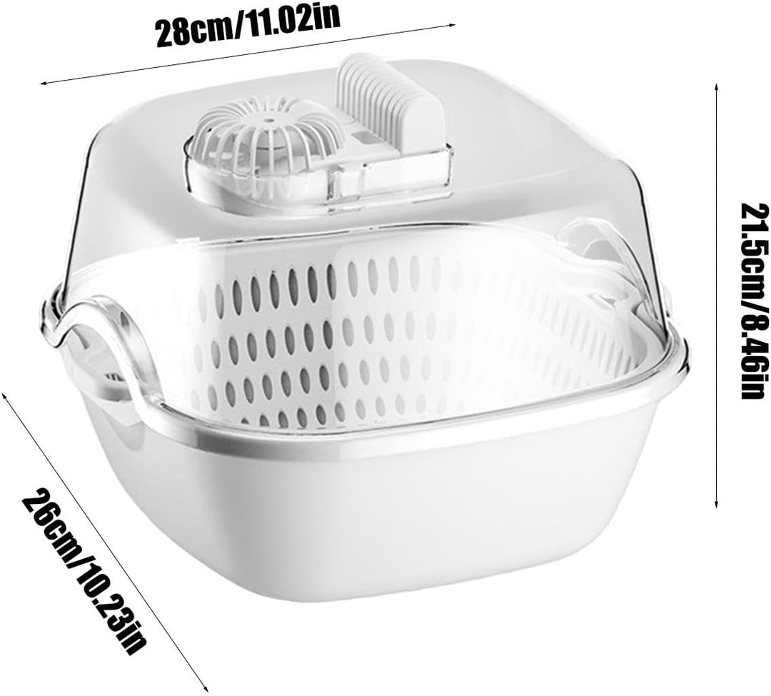 Meat Defroster, 4 in 1 Thawing Machine, Kitchen Food Defroster 11.02x10.24in, Drain Hole Design, Kit