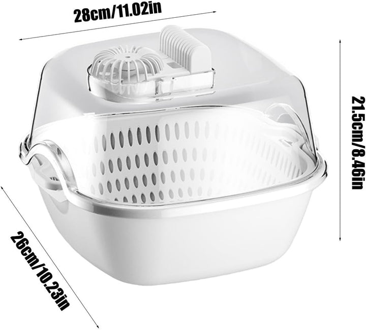 Meat Defroster, 4 in 1 Thawing Machine, Kitchen Food Defroster 11.02x10.24in, Drain Hole Design, Kit