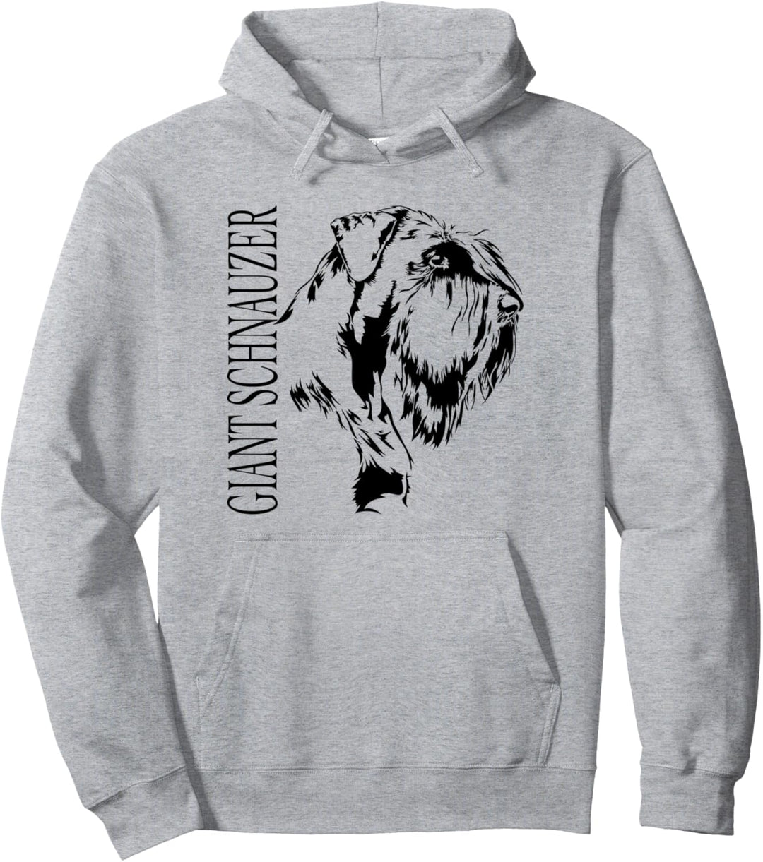 Giant Schnauzer Hund Hunde Portrait Hundeportrait Pullover Hoodie
