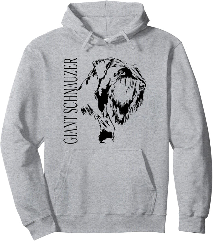 Giant Schnauzer Hund Hunde Portrait Hundeportrait Pullover Hoodie