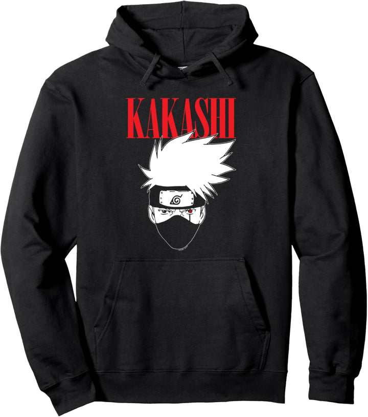 Naruto Kakashi Tall Logo Pullover Hoodie
