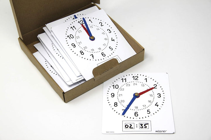 WISSNER 90700 aktiv lernen - 10 beschriftbare Folien Uhren - RE-Plastic°