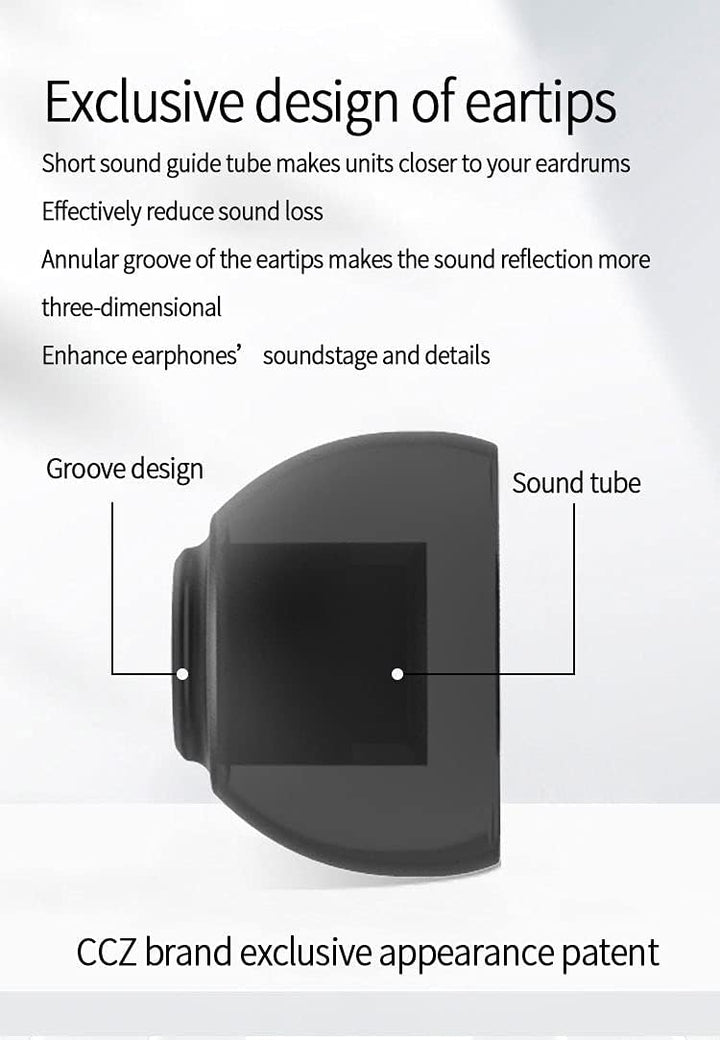 Yinyoo CCZ Melody USB C Kopfhörer, 1DD + 1BA HiFi Ohrhörer, Deep Bass IEM Kopfhörer Kompatibel für S