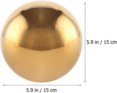 Cabilock 8 Stücke Edelstahl Gartenkugel Metallkugeln Deko Garten Spiegelkugel Hohlkugel Metall Dekok