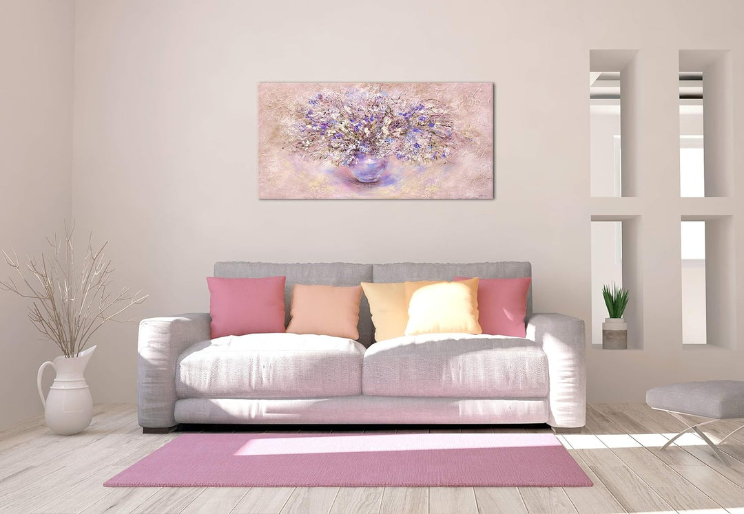 YS-Art Abstrakt Stil Acryl Gemälde auf Leinwand Stillleben handgemalt Wandbilder Wohnzimmer modern B