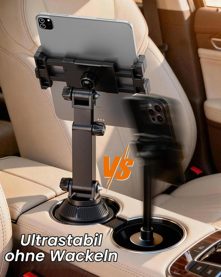 OHLPRO Getränkehalter Tablet Halterung für Auto, iPad Halterung Kompatibel mit 5-17" iPads, Samsung