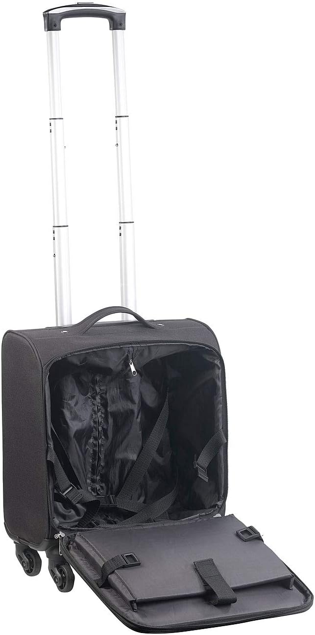 Xcase Pilotenkoffer: Business-Trolley, Notebook-Fach, 4 Leichtlauf-Rollen, 21 Liter, 2,3 kg (Aktenko