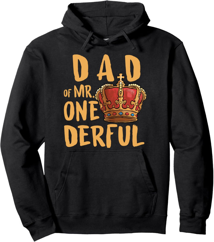 Lustiger Vater 1. Geburtstag Dad Of Mr Onederful Pullover Hoodie
