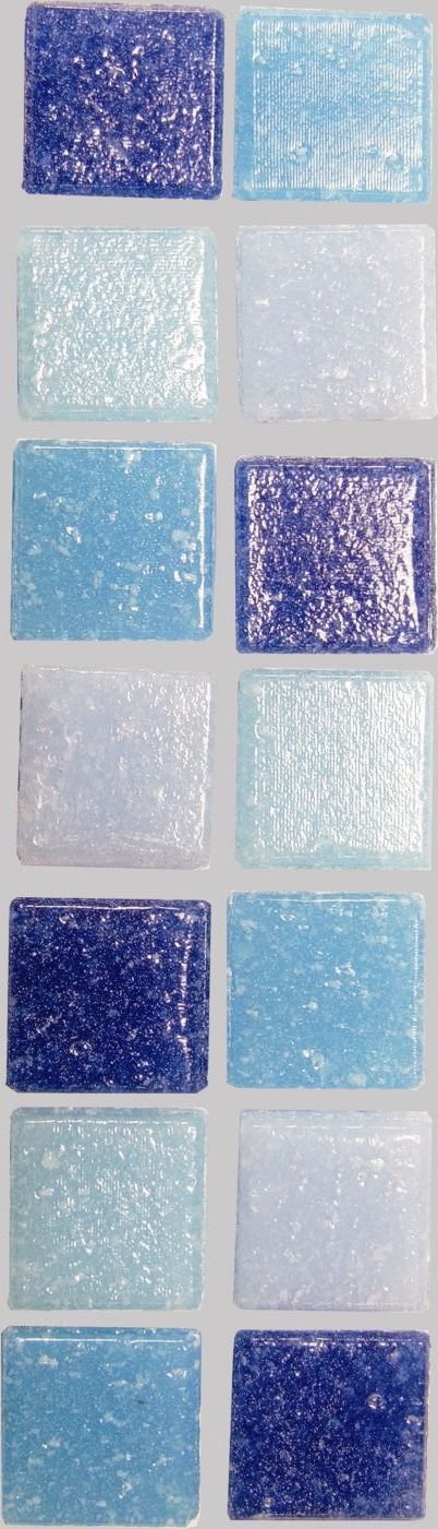 Glasmosaik ~1450 Mosaiksteine 1x1cm 1000g Blaumix