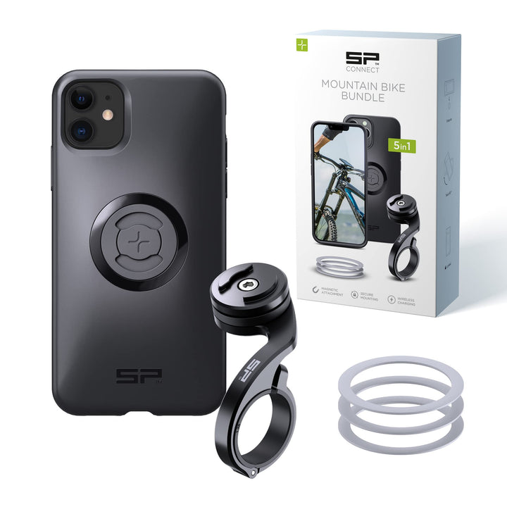 SP CONNECT Mountain Bike Bundle |SPC+| kompatibel mit iPhone 11/XR | Handyhalter für Mountainbike| M