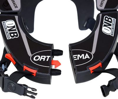ORTEMA ONB Neck Brace (Gr.XL schwarz) Design K4 - Nackenschutz - aus Hochleistungskunststoff und mit