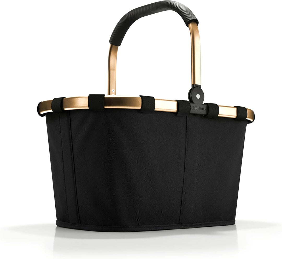 reisenthel carrybag frame light gold/black – Stabiler Einkaufskorb mit viel Stauraum und praktischer