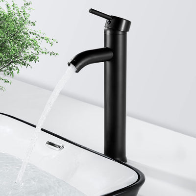 kisimixer Wasserhahn Bad Schwarz, Waschtischarmatur Schwarz Einhandmische, Waschbecken Armaturen Kal