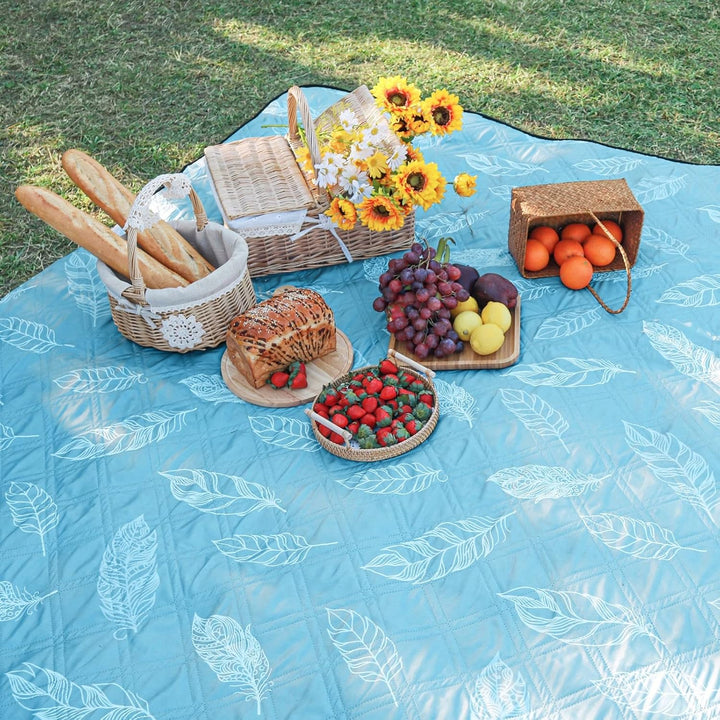 Picknickdecke wasserdicht waschbar, Stranddecke Sandfrei XXL Campingdecke Strandmatte isoliert mit w
