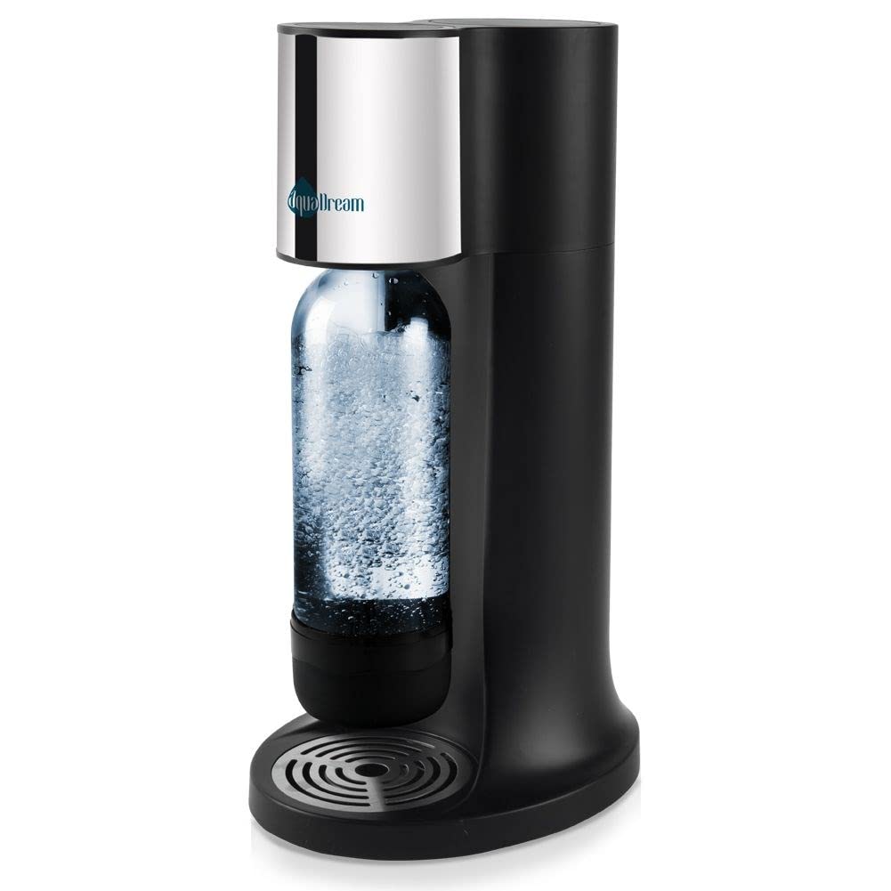 Wassersprudler Sprudler zum Aufsprudeln von Wasser Kohlensäure für Wasser Siphonflasche schwarz Aqua