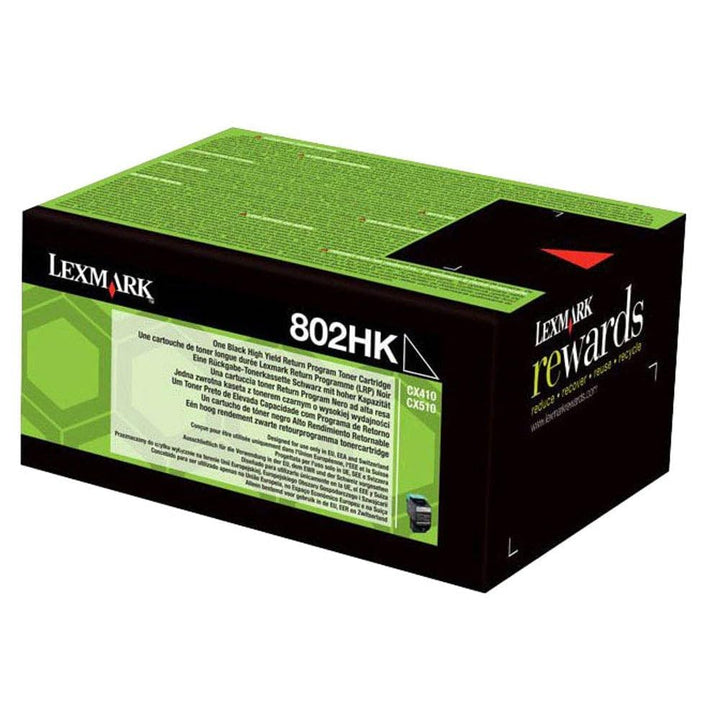 Lexmark 80C2HK0 Original Toner 1er Pack, Schwarz Schwarz C2HK0, Schwarz C2HK0