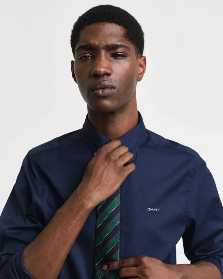 GANT Herren Slim Pinpoint Oxford Shirt Klassisches Hemd XL Marine, XL Marine
