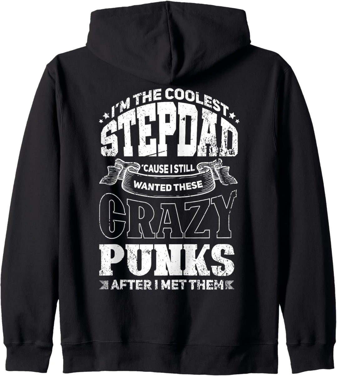 Lustiges Bonus Stiefpapa Design für Stiefvater Kapuzenjacke
