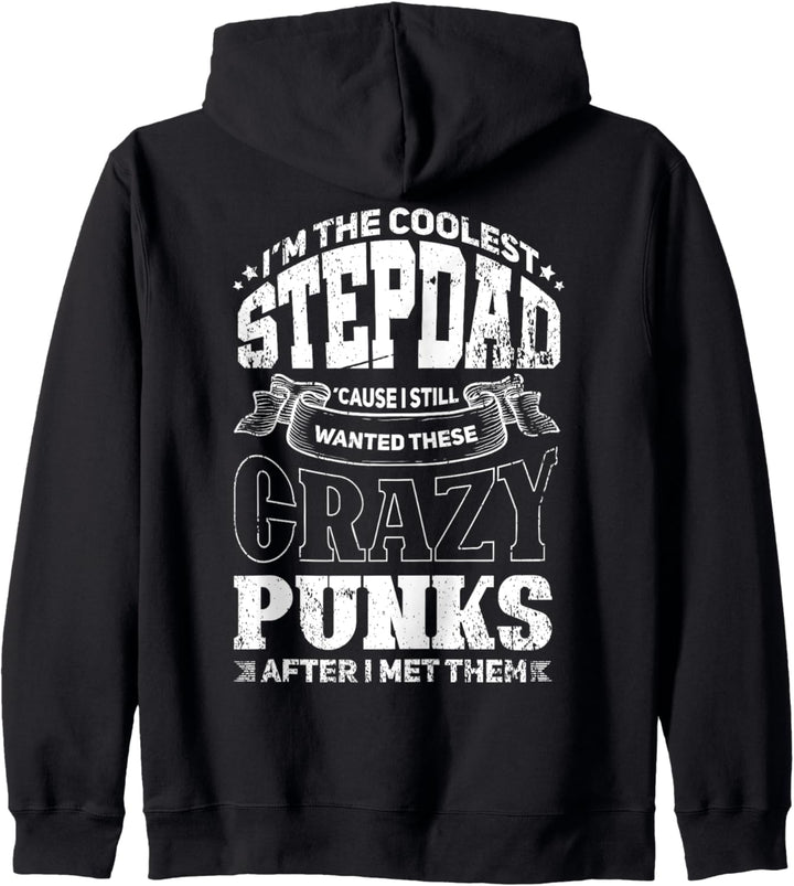 Lustiges Bonus Stiefpapa Design für Stiefvater Kapuzenjacke