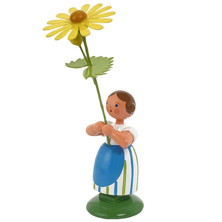 Seiffener Volkskunst Jan Legler | Wiesenblumenmädchen Blumenkinder | Handwerkskunst aus dem Erzgebir