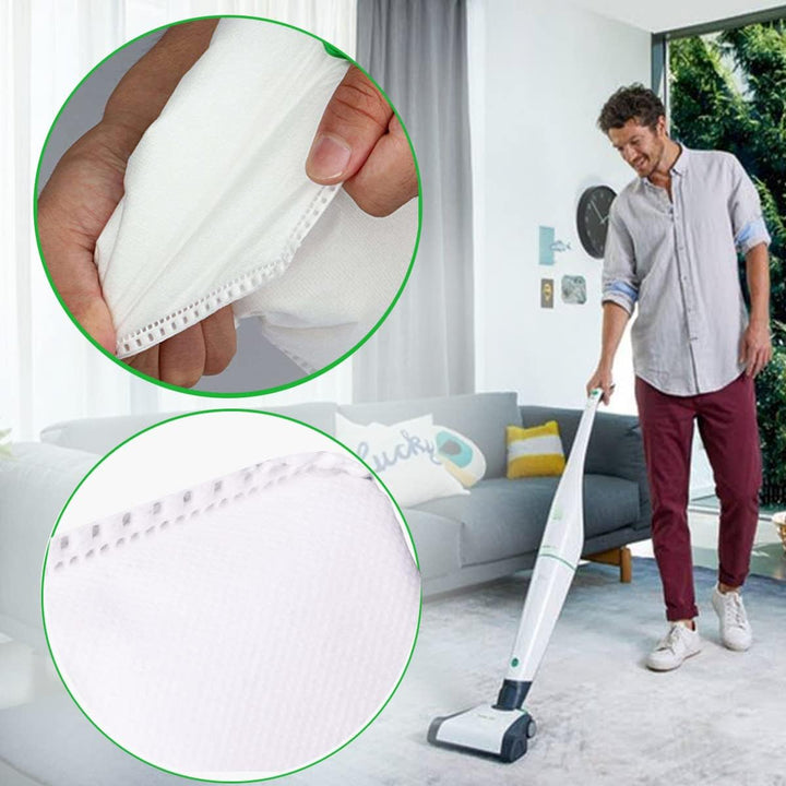 AiLomey 12 Stück Staubsaugerbeutel für Vorwerk Kobold VB100 VB 100 FP100 FP 100, Beutel Filtertüten