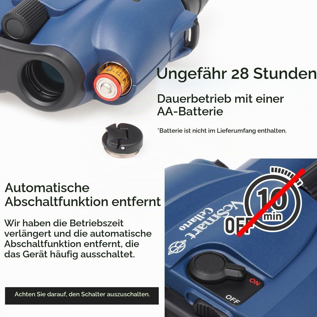Kenko Bildstabilisierung Fernglas Vc Smart 12x21 Cellarto, Dachkantprisma, kontinuierliche Nutzung 2
