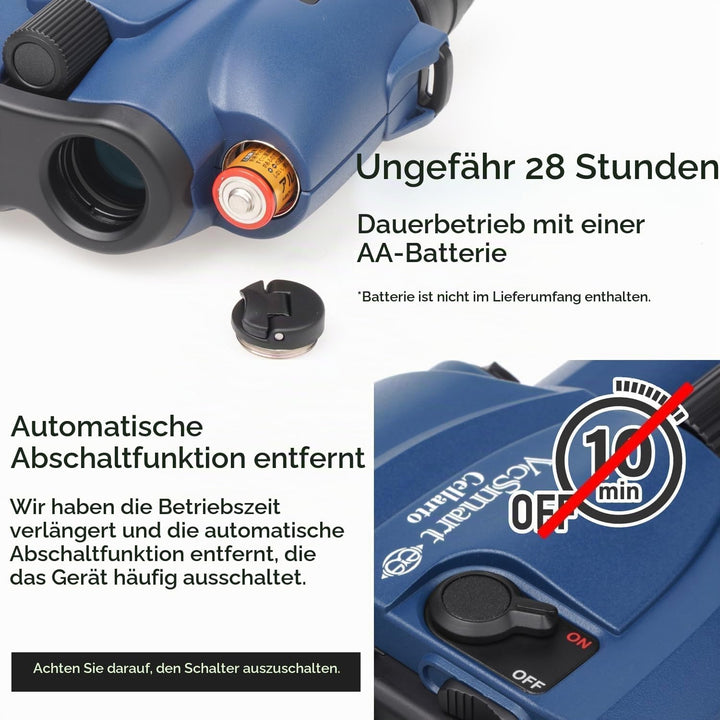 Kenko Bildstabilisierung Fernglas Vc Smart 12x21 Cellarto, Dachkantprisma, kontinuierliche Nutzung 2