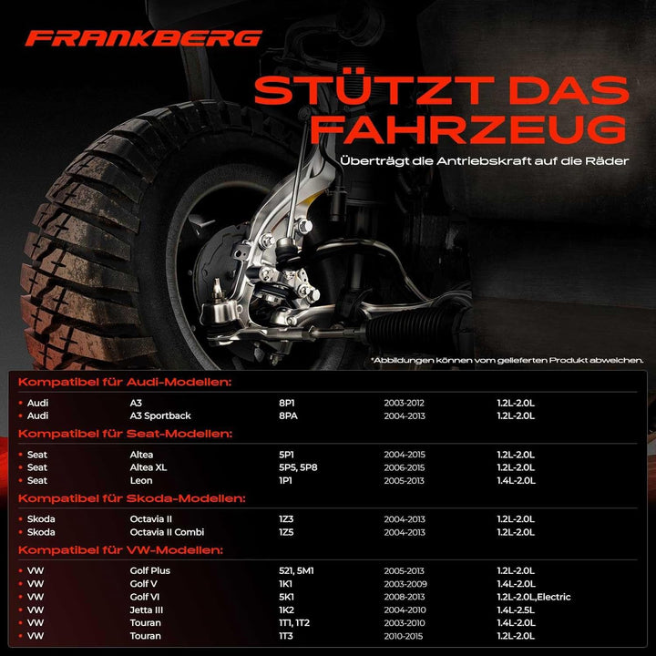 Achsschenkel Hinten Links für A3 8P1 A3 Sportback 8PA Altea 5P1 Leon 1P1 Octavia II 1Z3 Golf V 1K1 1