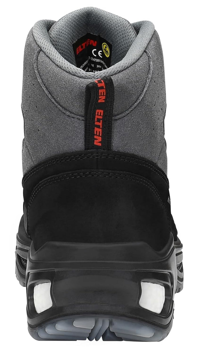 ELTEN Sicherheitsschuhe Miles Mid ESD S3, Damen und Herren, Leder, Kunststoffkappe (leichter als Sta