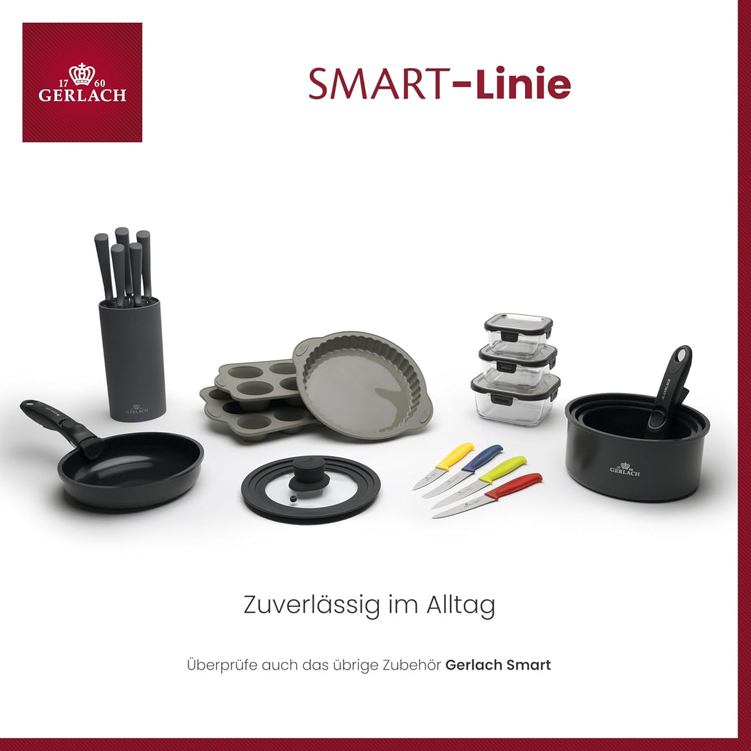 Gerlach Smart Topf Kochtopf Set Keramik Beschichtet Topfset Induktionsgeeignet Kochtöpfe Für Elektro