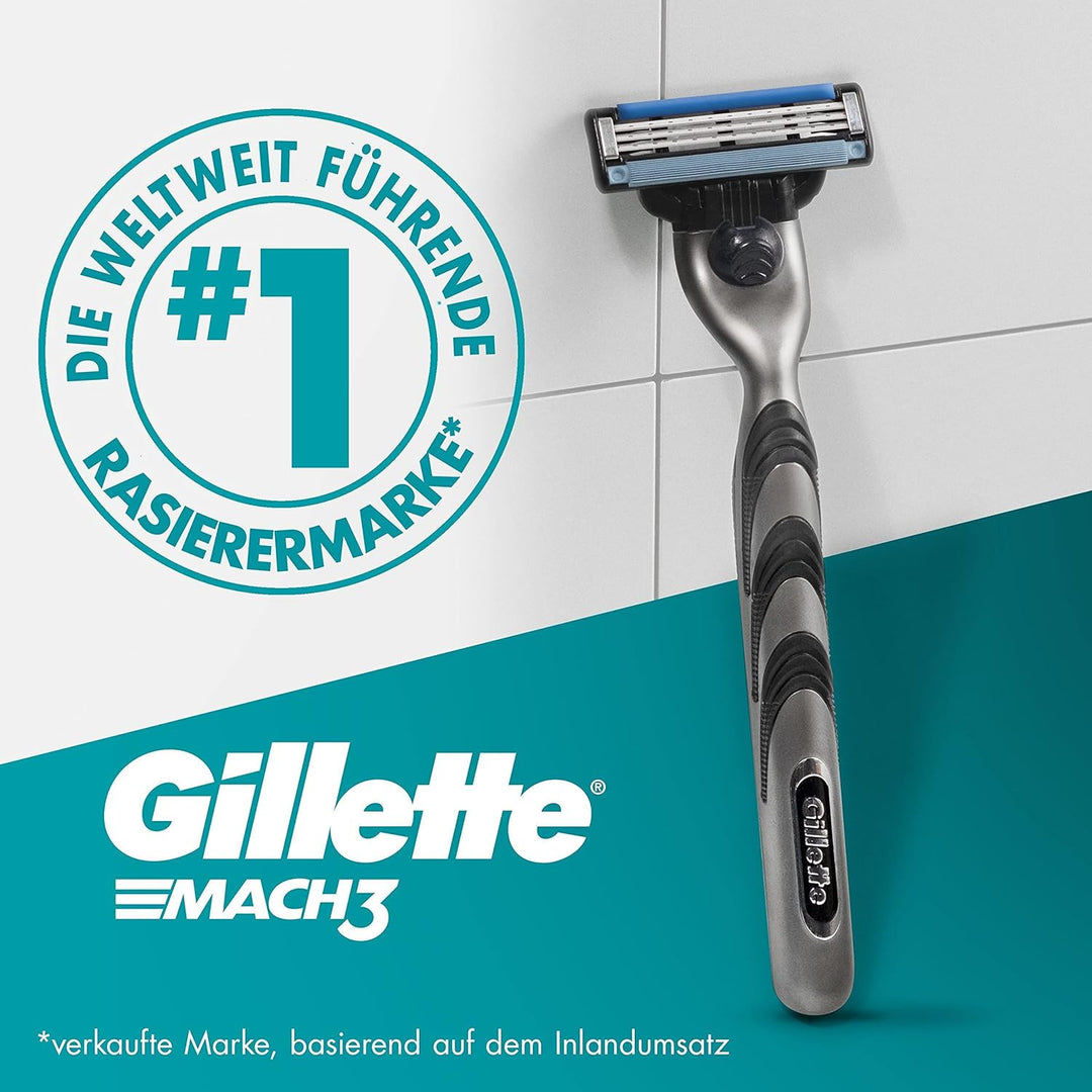 Gillette Mach3 Rasierklingen, 8 Ersatzklingen für Nassrasierer Herren mit 3-fach Klinge