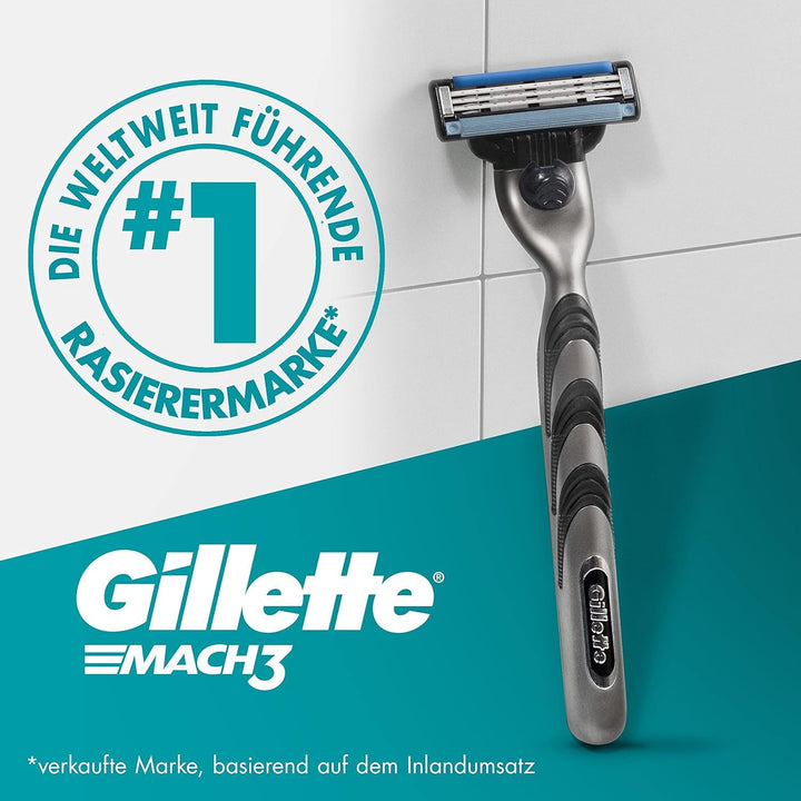 Gillette Mach3 Rasierklingen, 8 Ersatzklingen für Nassrasierer Herren mit 3-fach Klinge
