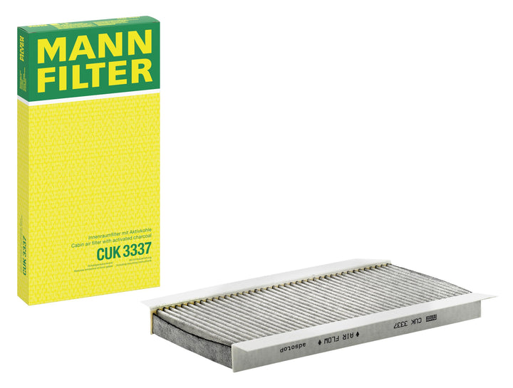 MANN-FILTER CUK 3337 Innenraumfilter – Pollenfilter mit Aktivkohle – Für PKW CUK Single, CUK Single
