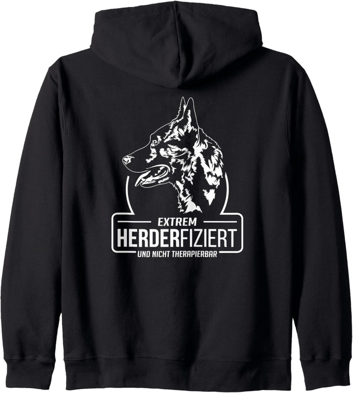 Lustiger Hollandse Herder Herderfiziert Hunde Hundespruch Kapuzenjacke