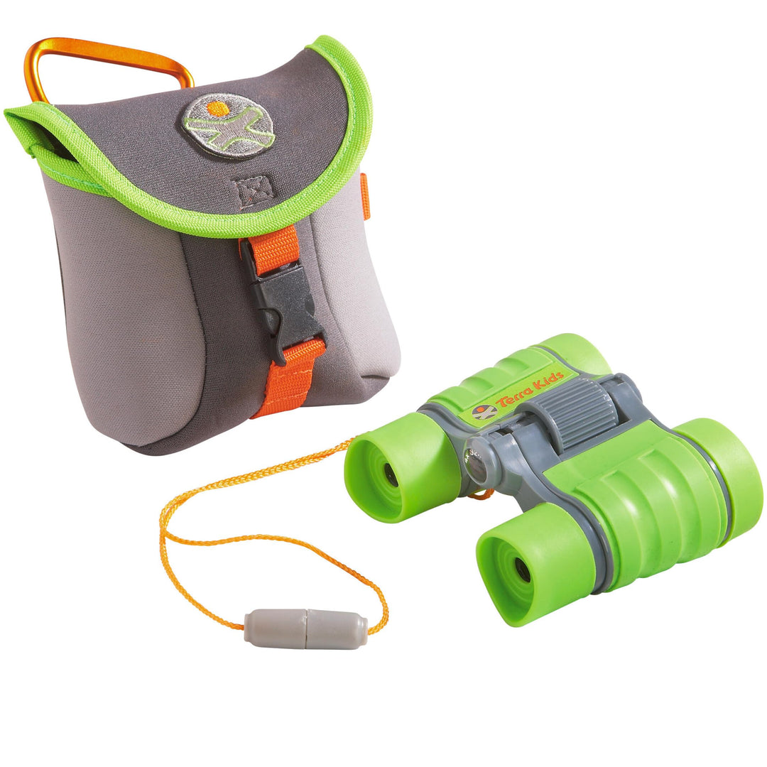 HABA Terra Kids Fernglas für Kinder mit 4-facher Vergrösserung inklusive Tasche – 1004132001