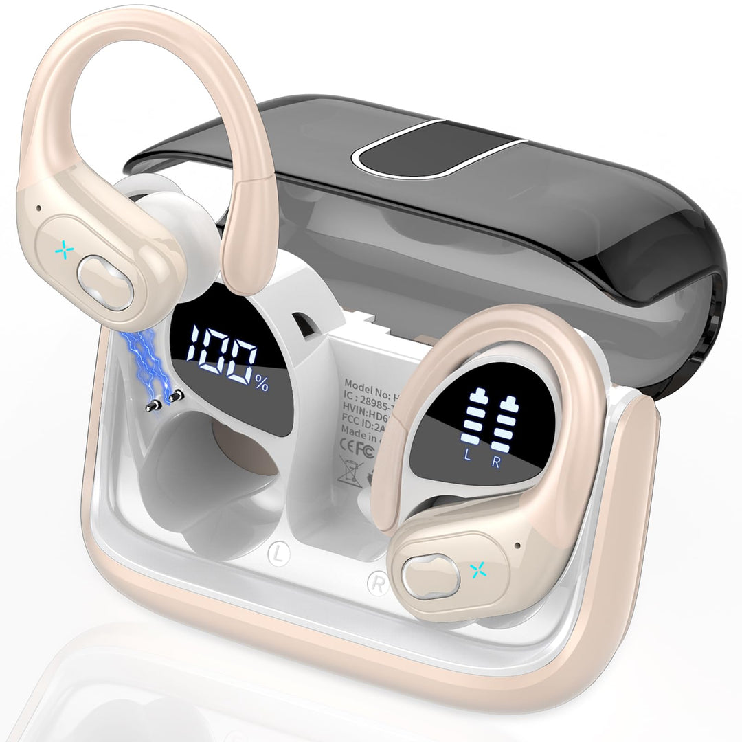 Aptkdoe In Ear Kopfhörer Kabellos Sport, Bluetooth 5.4 Kopfhörer mit ENC Mic, 75 Std Spielzeit, Anpa