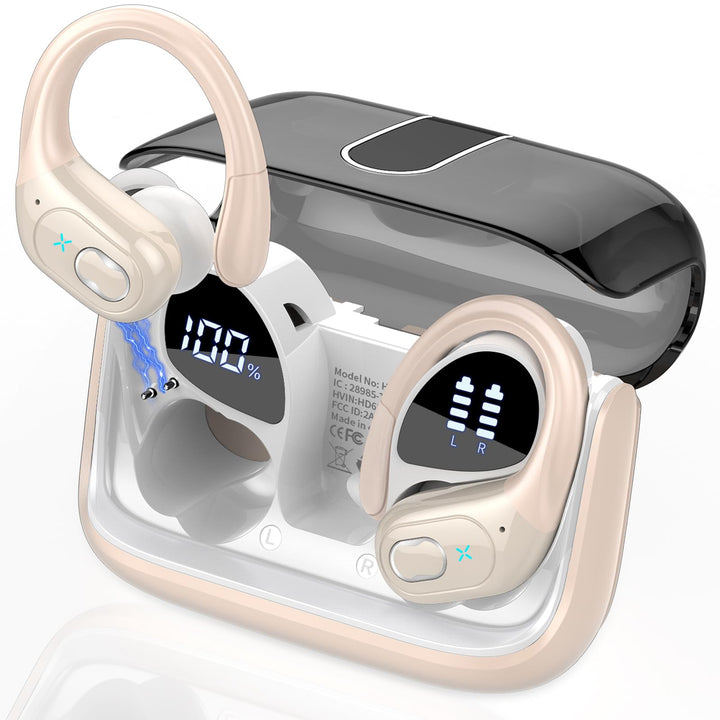 Aptkdoe In Ear Kopfhörer Kabellos Sport, Bluetooth 5.4 Kopfhörer mit ENC Mic, 75 Std Spielzeit, Anpa