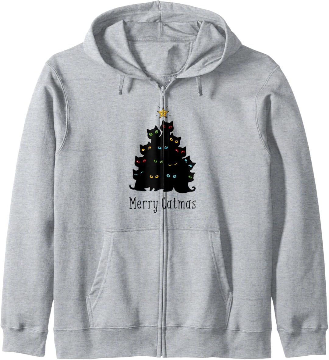 Merry Catmas, Katze Weihnachten Weihnachtsbaum Kapuzenjacke