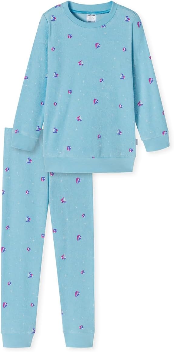 Schiesser Mädchen Schlafanzug Set Pyjama warme Qualitäten Frottee - Fleece - Interlock - Grösse 92 b