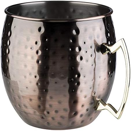 Moscow Mule Flaschenkühler, 5 Liter Volumen, hochwertiger Edelstahl-Kühler, lebensmittelecht, Hammer