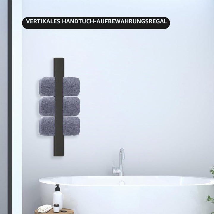 Handtuchhalter für Bad und Küche,50 cm Lange Edelstahlstange für grosse Handtücher,Starke Selbstkleb
