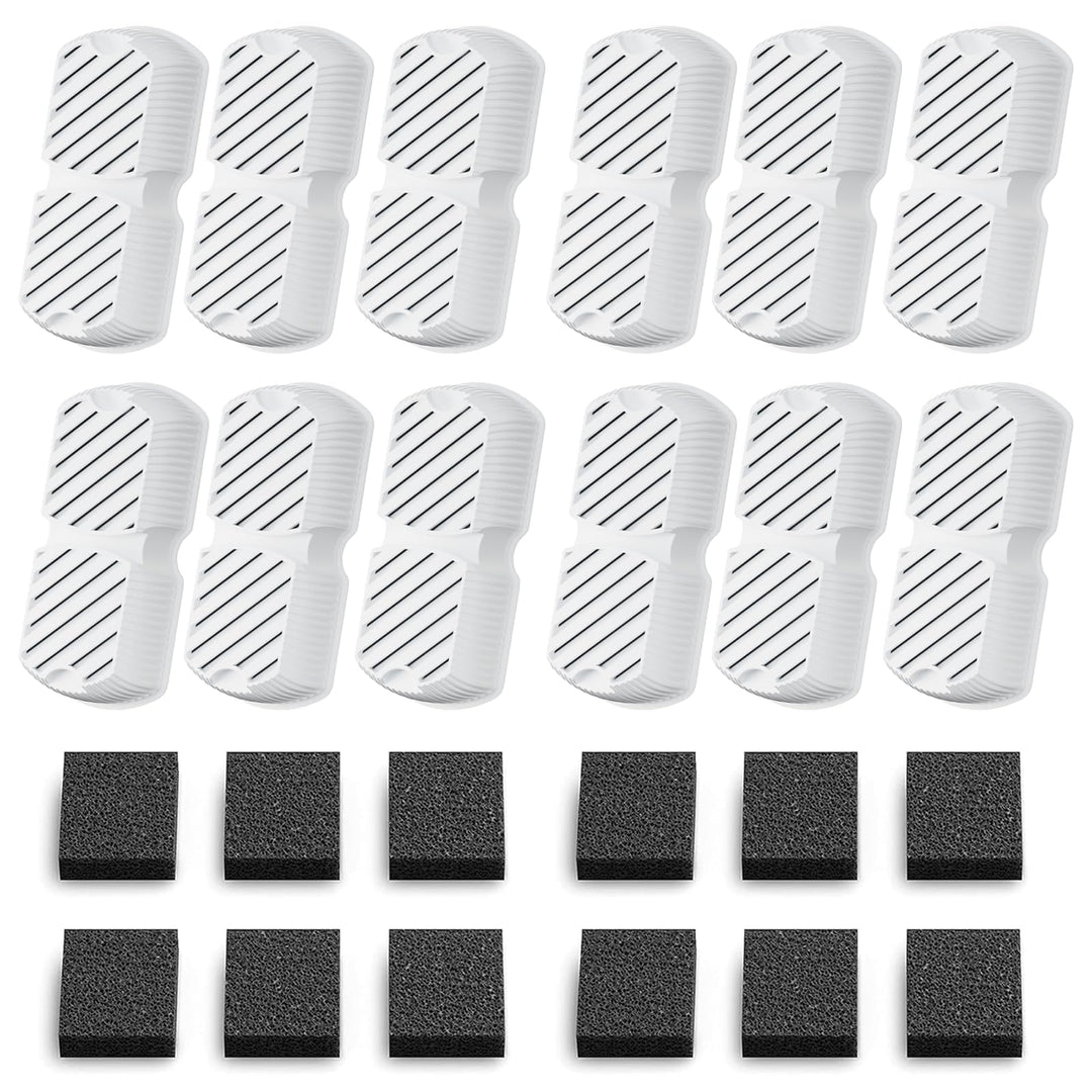 Hundbrunnen-Filter, 12 Kohlefilter + 12 Schwämme 12 Filter + 12 Schwamm, 12 Filter + 12 Schwamm