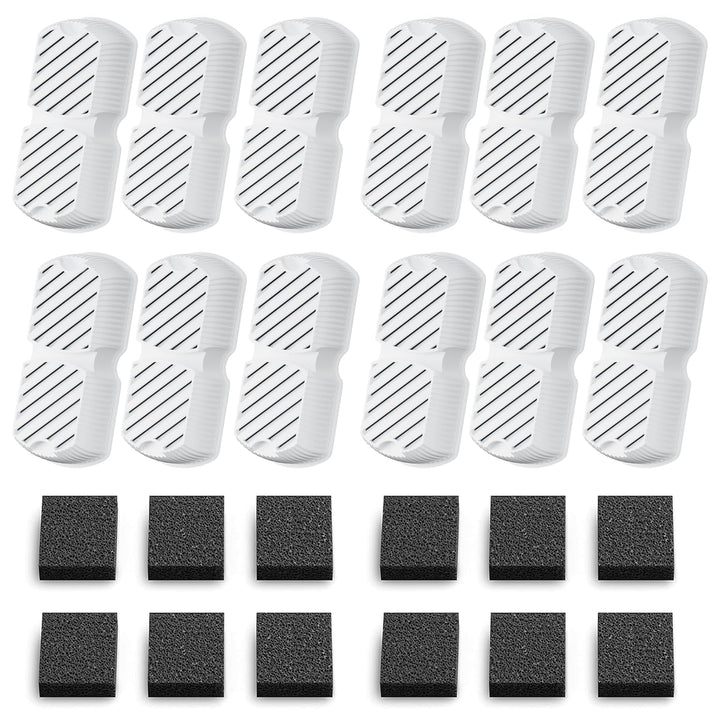 Hundbrunnen-Filter, 12 Kohlefilter + 12 Schwämme 12 Filter + 12 Schwamm, 12 Filter + 12 Schwamm