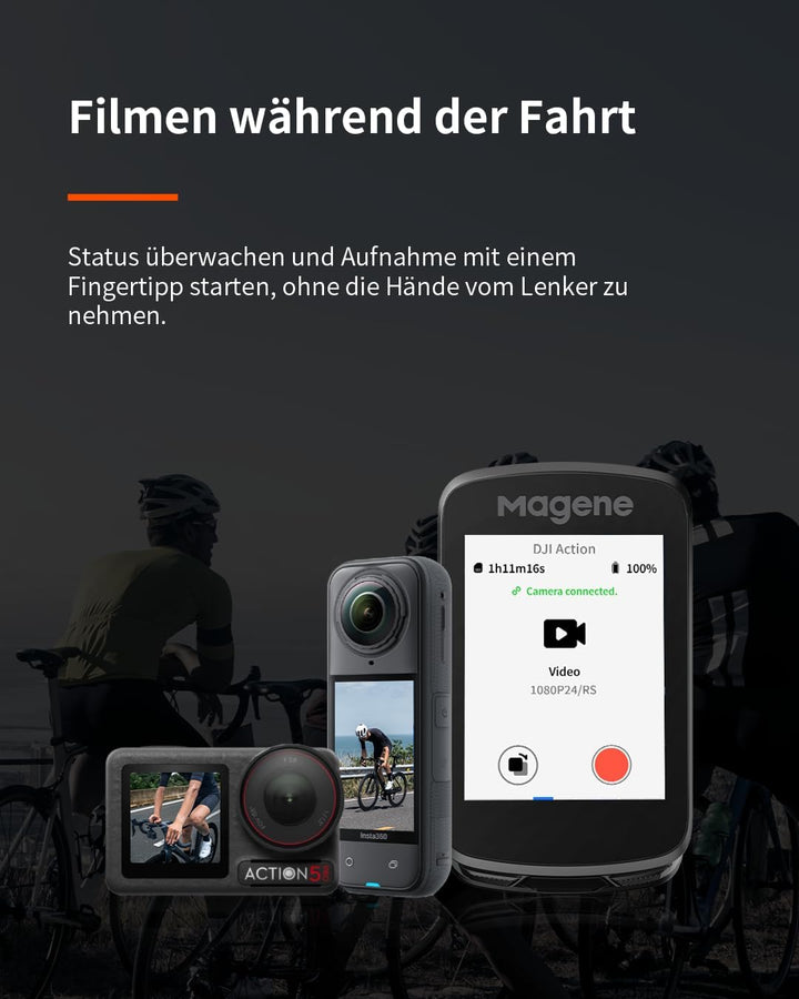 Magene C606 V2 GPS-Fahrradcomputer, Multi-Scenario ClimbPro, WLAN- & Bluetooth-Datenübertragung, Rou