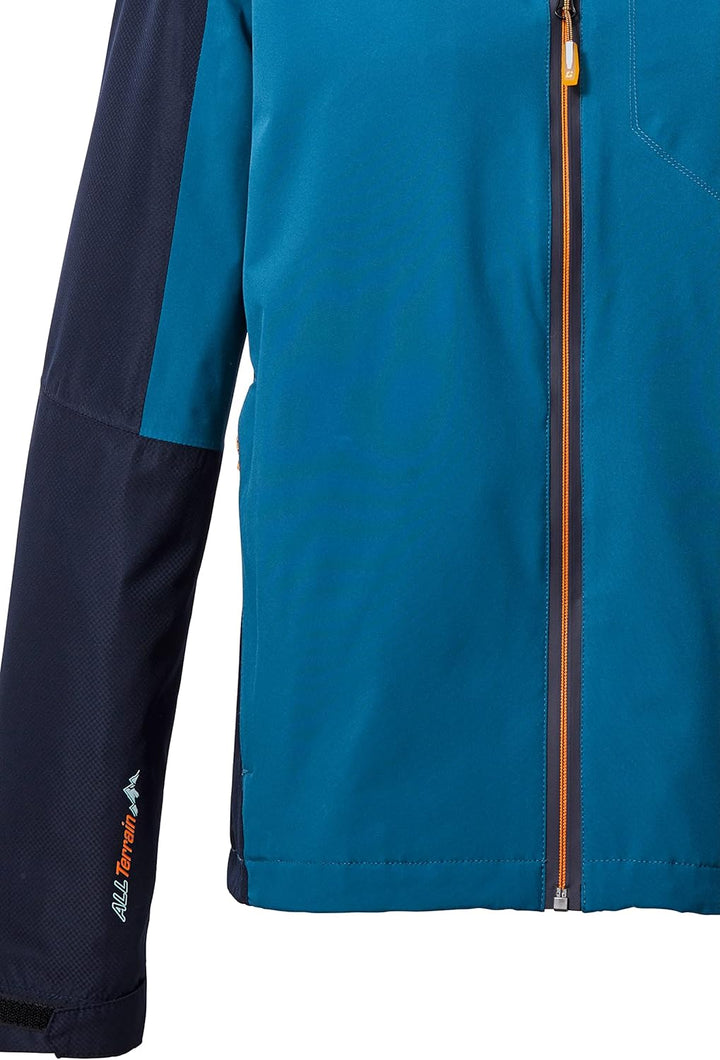 Killtec Herren Kos 6 Mn Jckt Funktionsjacke/Outdoorjacke mit Kapuze, packbar XL petrol, XL petrol